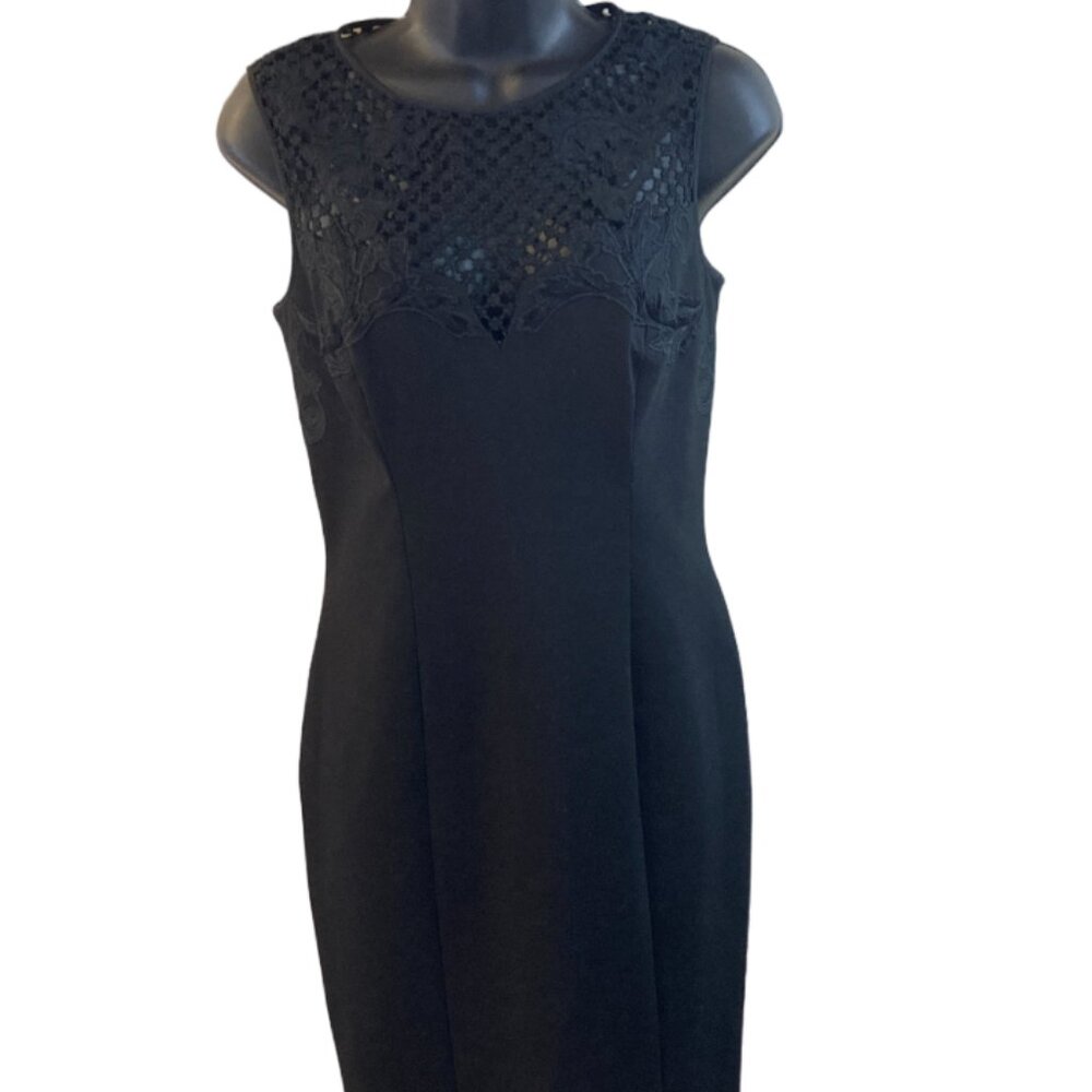 Karen Millen Mesh Applique Knit Dress US 8 NWOT